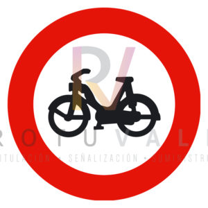 R-105-Señal-entrada-prohibida-a-ciclomotores-Rotuvall