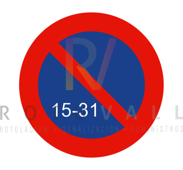 R-308c-Señal-estacionamiento-prohibido-la-segunda-quincena-Rotuvall