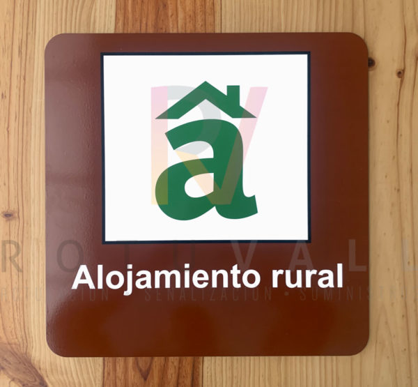 Placa oficial alojamiento rural Cantabria