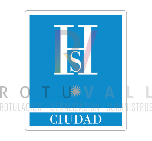 10HSANDCI1E-placa-hostales-ciudad-andalucia-1-estrella-rotuvall