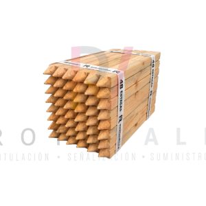 Paquete de estacas de madera 30x30x500 mm con punta