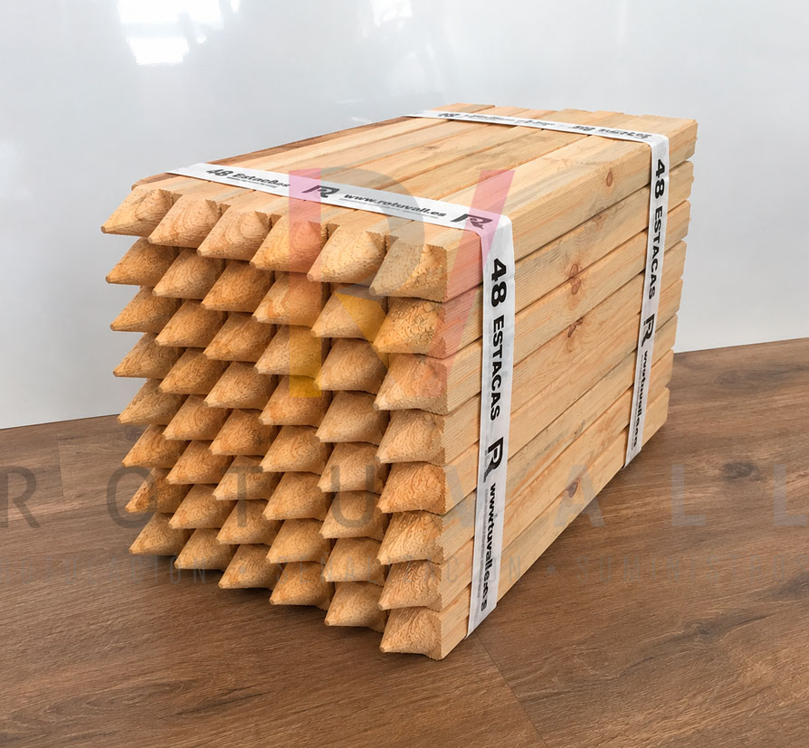 Estacas de madera de 50 cm señalización y topografía
