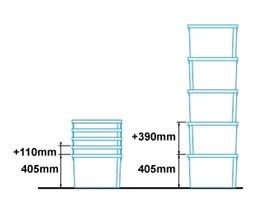 10564405 cajas plástico tapas integradas 600x400x600 mm 70 l medidas