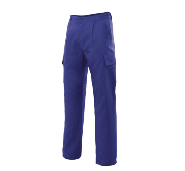 Pantalón de trabajo de tergal color azulina