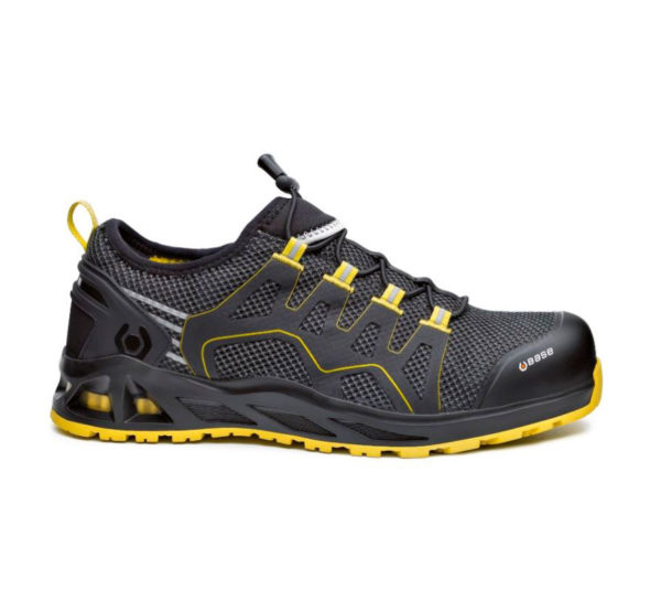 Zapato de seguridad modelo K-Balance en negro y amarillo