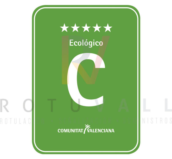 Placa camping 5 estrellas ecológico Comunidad Valenciana