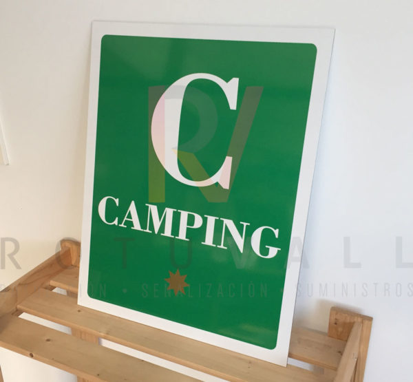 Placa camping con 1 estrella para Castilla y León