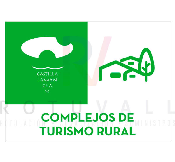 Placa homologada Complejos de Turismo Rural de Castilla La Mancha