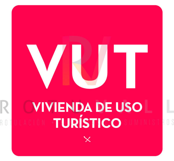 Placa homologada Vivienda de Uso Turístico de Castilla La Mancha