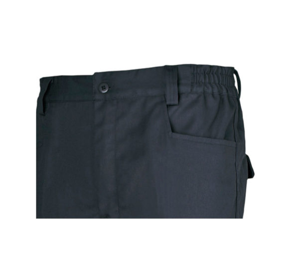 Detalle cintura pantalón de trabajo marino algodón