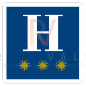 Placa de Hotel para la Comunidad Autónoma de La Rioja con 3 Estrellas