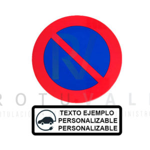 Señal-R-308 Estacionamiento Prohibido Excepto Vehículos Eléctricos