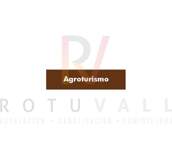 Placa especialidad agroturismo para las casas rurales de Aragón