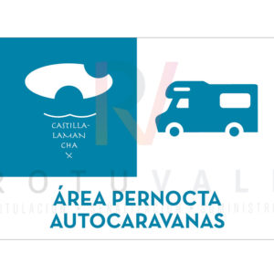 Distintivo homologado para las áreas de pernocta para autocaravanas en Castilla La Mancha