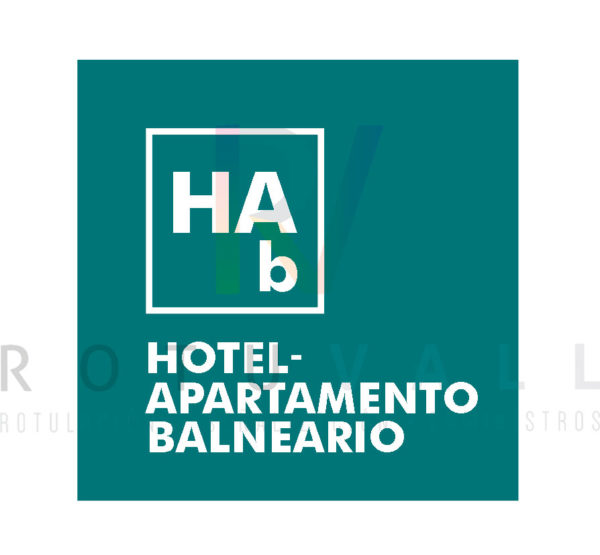 Placa Hotel Apartamento especialidad Balneario en Aragón