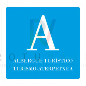 Placa distintivo homologada Albergue Turístico País Vasco Euskadi