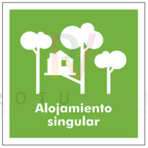 Placa homologada para los alojamientos singulares de la Comunidad de Aragón