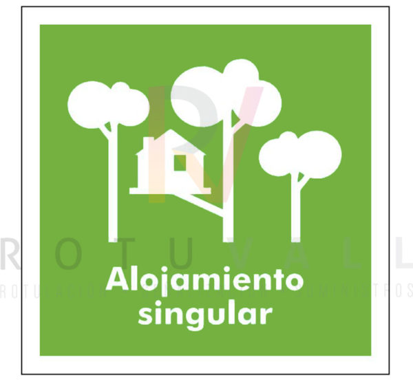 Placa homologada para los alojamientos singulares de la Comunidad de Aragón