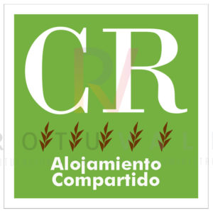 Placa homologada para los alojamientos compartidos rurales de Aragón