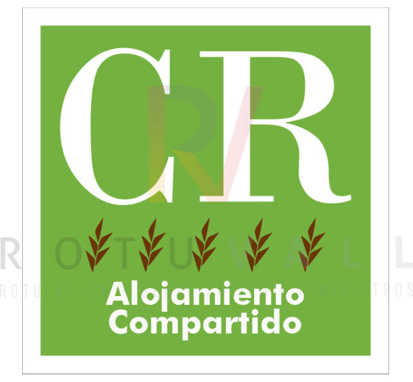 Placa homologada para los alojamientos compartidos rurales de Aragón