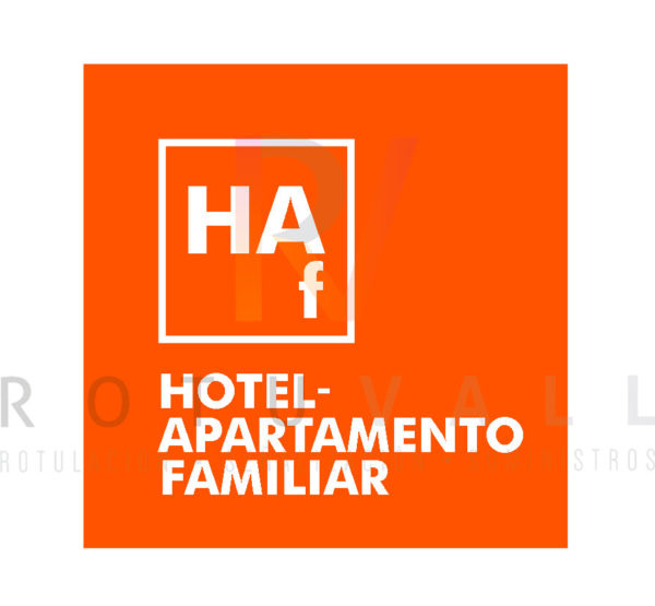 Placa Hotel Apartamento especialidad Familiar en Aragón