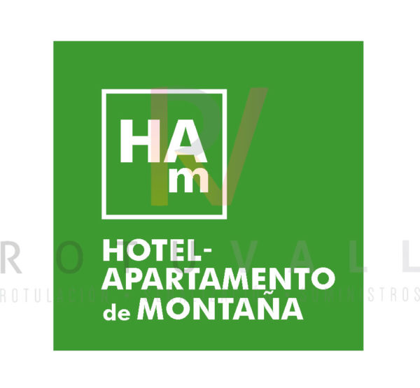 Placa Hotel Apartamento especialidad de Montaña en Aragón
