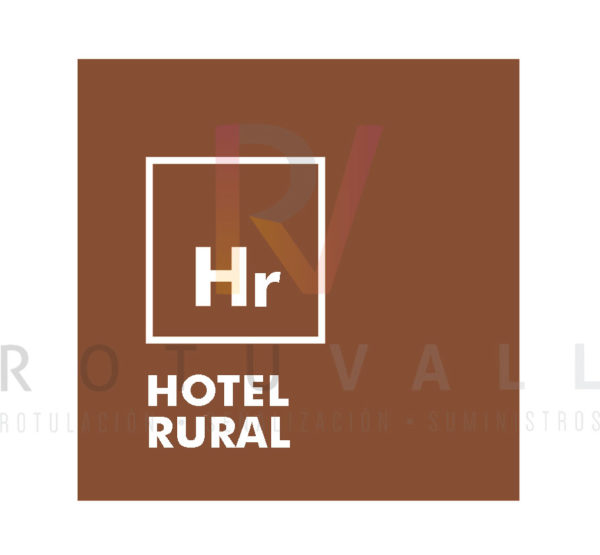 Placa Hotel especialidad Rural en Aragón