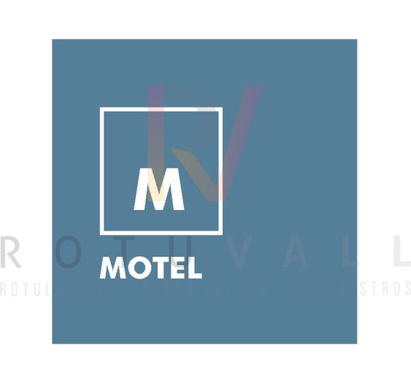 Placa Hotel u Hotel Apartamento especialidad Motel en Aragón