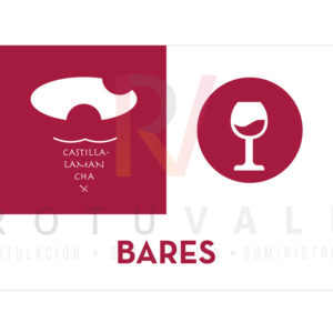 Placa distintivo homologado para los bares de Castilla-La Mancha