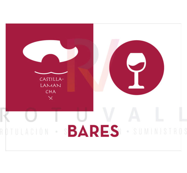 Placa distintivo homologado para los bares de Castilla-La Mancha