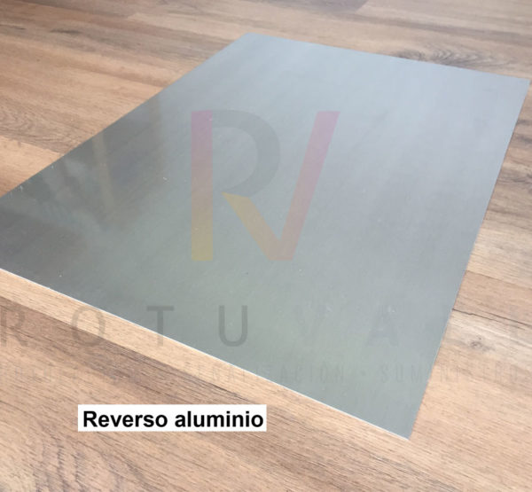 Reverso aluminio señal punto de reunión fotoluminiscente Rotuvall