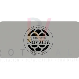 Placa distintivo oficial para Restaurantes especializados en gastronomía navarra