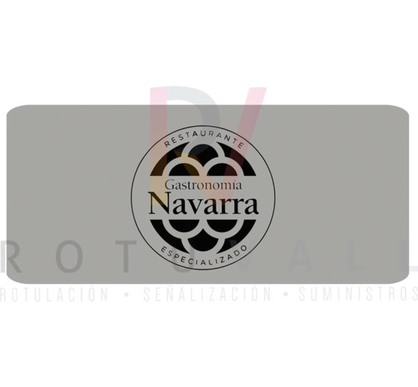 Placa distintivo oficial para Restaurantes especializados en gastronomía navarra