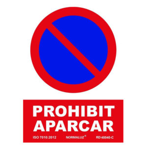señal prohibit aparcar catalán