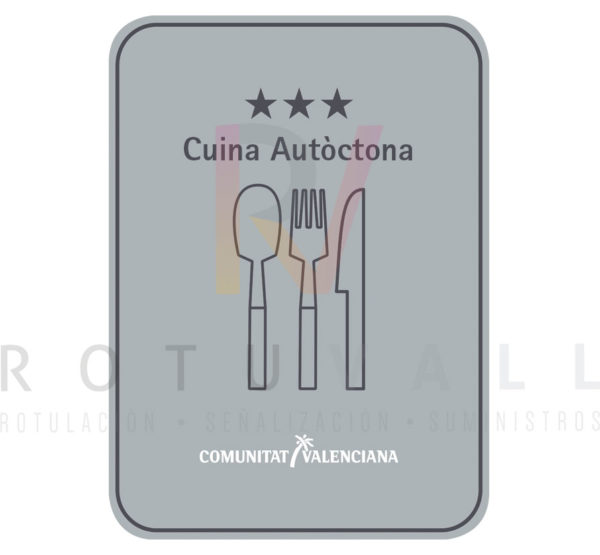 Placa cuina autòctona Comunitat Valenciana