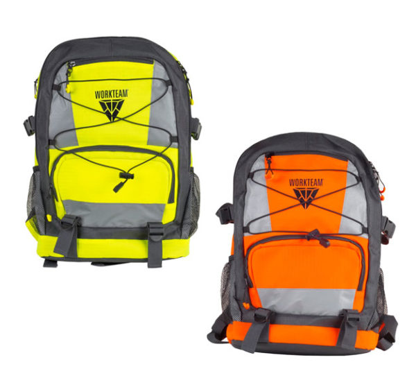 mochilas flúor amarillo naranja alta visibilidad