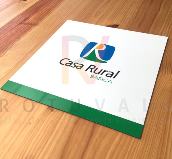 Placa homologada Casa Rural Básica Andalucía Rotuvall