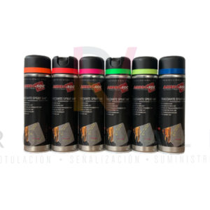 Sprays marcadores obra fluorescentes colores