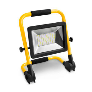 Foco proyector LED Matel amarillo negro portátil plegable