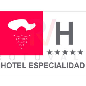 Placa Hotel con Especiliazación Especialidad Castilla-La Mancha