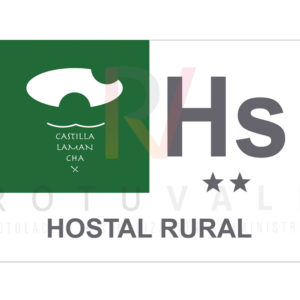 Placa Hostal Rural Castilla-La Mancha