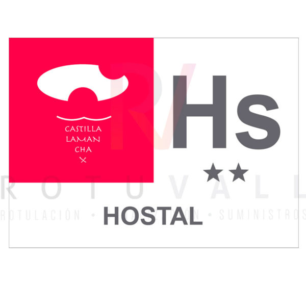 Placa Hostal Castilla-La Mancha