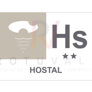 Placa Hostal Castilla-La Mancha conjuntos históricos