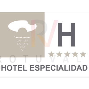 Placa Hotel con Especialización Castilla-La Mancha conjuntos históricos