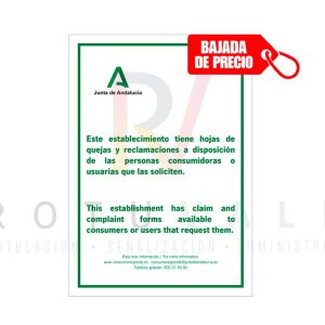 placa-hoja-de-reclamaciones-andalucía-bajada-de-precio