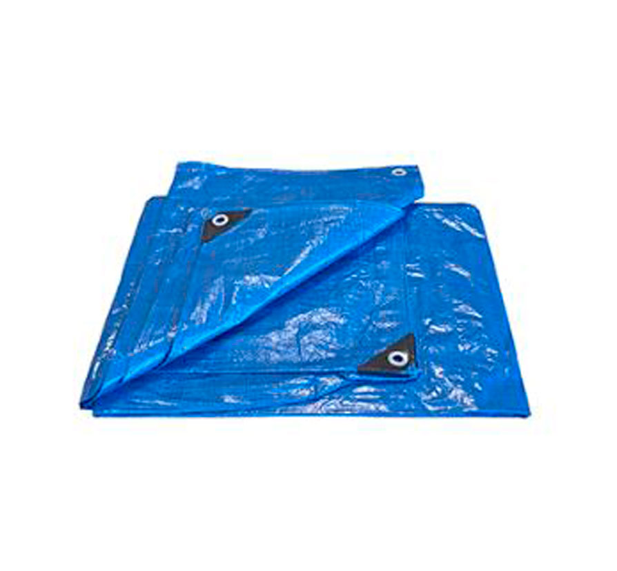 Toldo impermeable azul polietileno