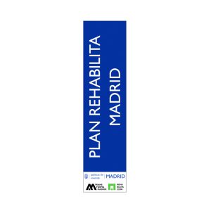 Cartel o lona para acciones plan rehabilita Madrid