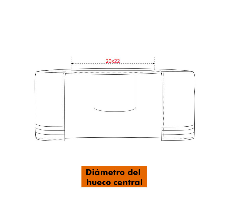 Diámetro hueco central protector de sol para casco alta visibilidad