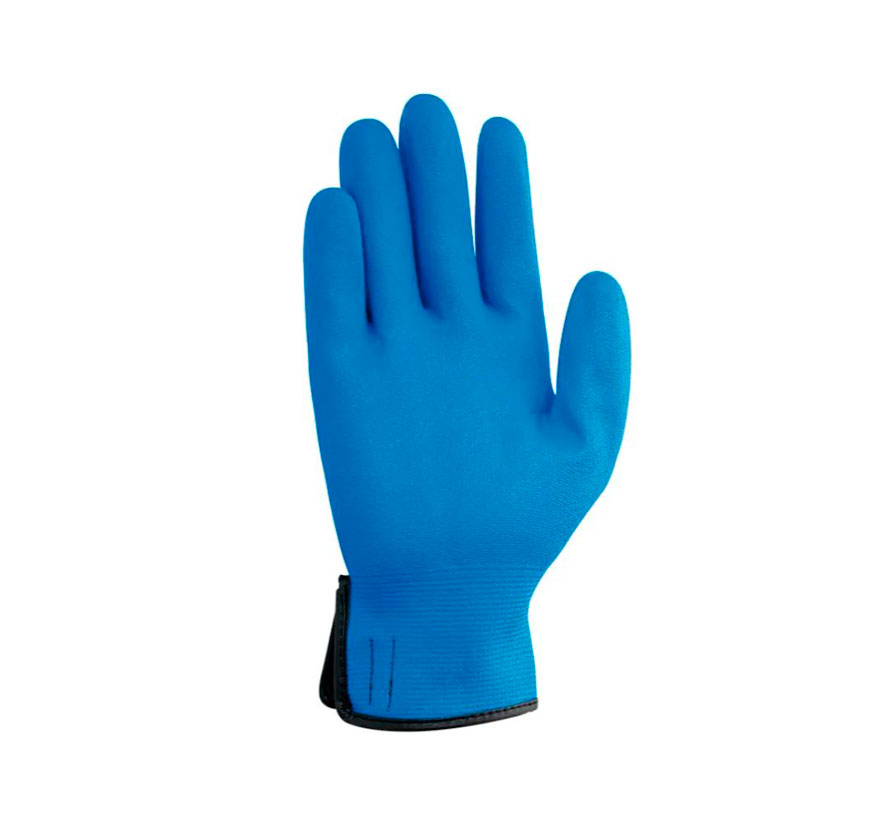 Guantes de trabajo nylon nitrilo azul micro foam Juba