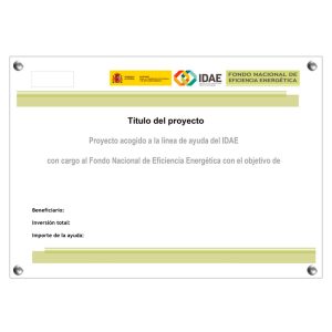 Modelo cartel ayudas para la eficiencia energética edificios del sector terciario PREE